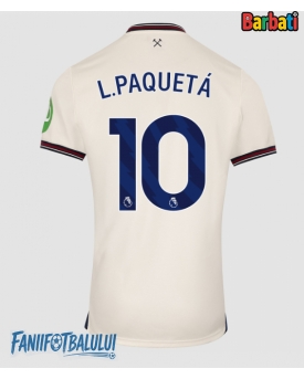 West Ham United Lucas Paqueta #10 Tricou Fotbal Replică 2025-26 Barbati Deplasare